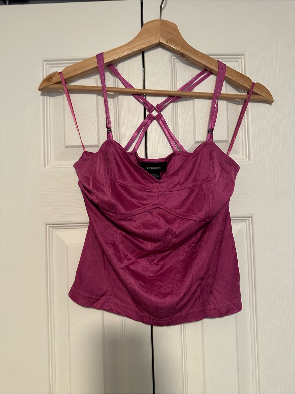 Express Fuchsia Double-Strap Cami Top